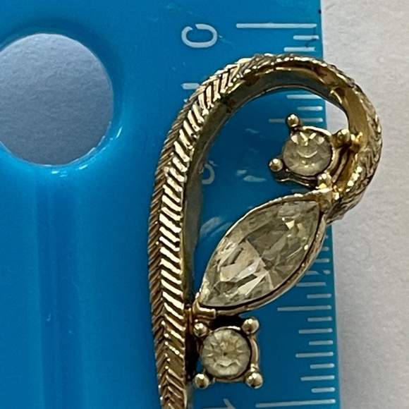 Earrings Vintage Jomaz Berger Coro Signed 3 Pairs Pearls Rhinestones - Picture 8 of 15